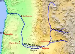 Rivers of Antofagasta Region