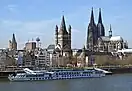 view of the town across the Rhine