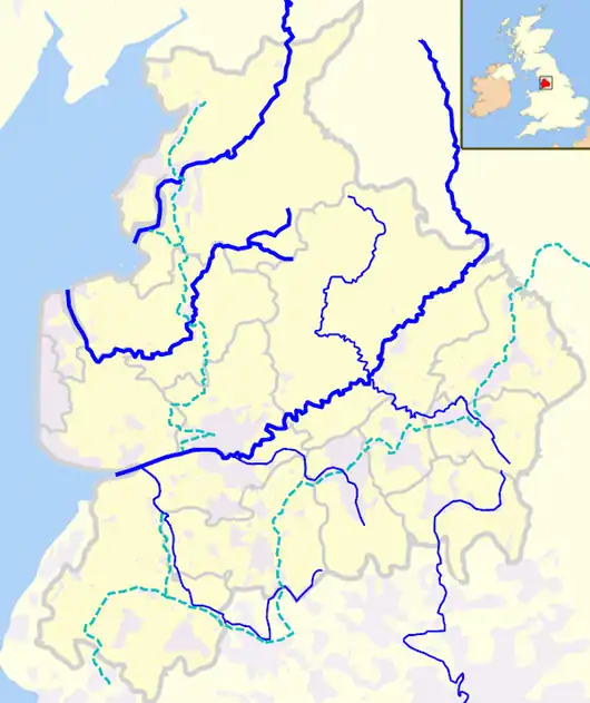 River Wyre is located in Lancashire