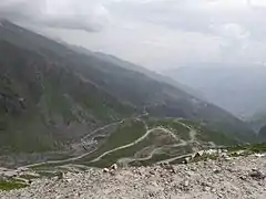 Leh-Manali Highway as seen from near the Rohtang Pass