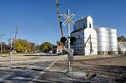 Roca, Nebraska tracks and silo.