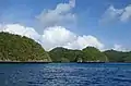 View of Rock Islands from the lagoon.