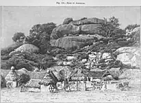 The "Rock of Abeokuta", as drawn c.1892