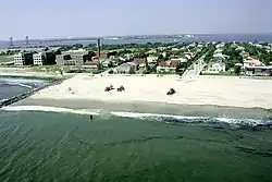 Aerial view of Neponsit near Jacob Riis Park