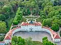 Aerial view of the palace