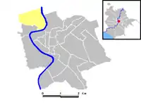 Position of the rione within the center of the city