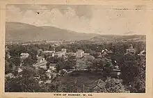 View of Romney with the 1922 Courthouse visible on the right