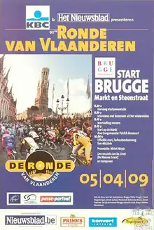 Poster for the events in starting place Bruges