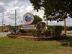 Welcome sign