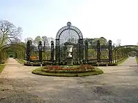 View of the rosarium