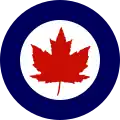 One version of an RCAF roundel used on aircraft 1946–1965