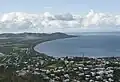 View from Castle Hill towards Pallarenda, showing the Rowes Bay caravan park.