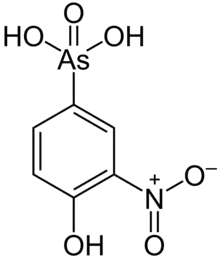 Skeletal formula of roxarsone