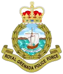 The emblem of the Royal Grenada Police Force featuring St Edward's Crown