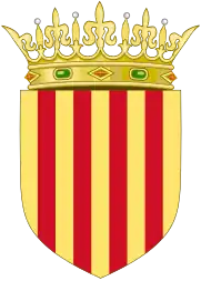 Coat of arms from Peter II of Aragon to Peter IV of Aragon