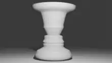 A 3D model of a Rubin vase