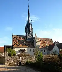 The church in Ruffey-lès-Beaune