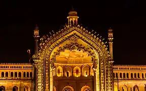 Darwaza viewed at night