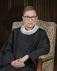 Ruth Bader Ginsburg, Associate Justice of the Supreme Court of the United States  (faculty 1963 to 1972) (deceased)