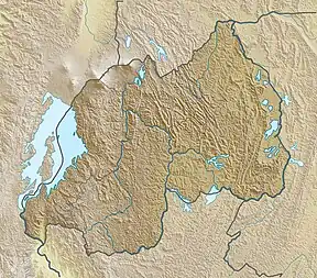 Map showing the location of Gishwati-Mukura National Park