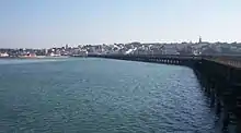 Ryde, seen from Ryde Pier and showing the twin spires