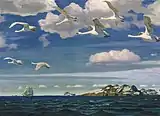 A. Rylov. In the Blue Expanse (1918)