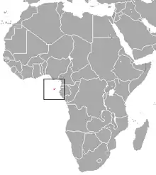 São Tomé island in the Gulf of Guinea off West Africa