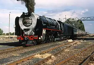 No. 3511 Frieda at Pudimoe on the Mafeking line, c. 1991