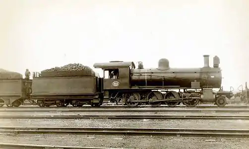 Ex CGR 8th Class 2-8-0 no. 751, reclassified and renumbered to SAR Class 8X no. 882, c. 1930