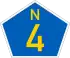 National route N4 shield