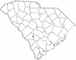 Location of Hilda, South Carolina