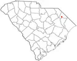 Location of Latta within South Carolina