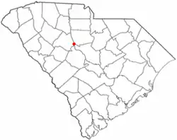 Location of Peak, South Carolina