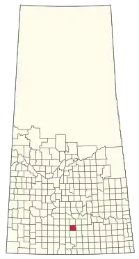 Location of the RM of Baildon No. 131 in Saskatchewan