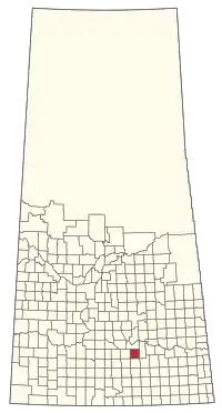 Location of the RM of Sherwood No. 159 in Saskatchewan