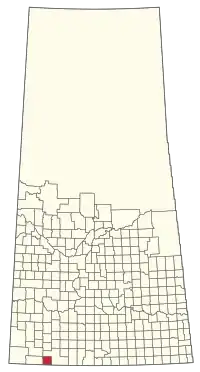 Location of the RM of Lone Tree No. 18 in Saskatchewan