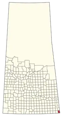 Location of the RM of Argyle No. 1 in Saskatchewan