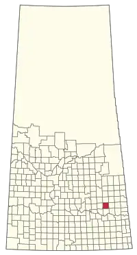 Location of the RM of Stanley No. 215 in Saskatchewan