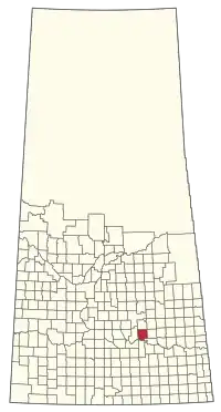 Location of the RM of Cupar No. 218 in Saskatchewan