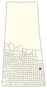 Location of the RM of Wallace No. 243 in Saskatchewan