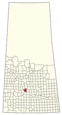 Location of the RM of Loreburn No. 254 in Saskatchewan