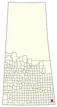 Location of the RM of Reciprocity No. 32 in Saskatchewan