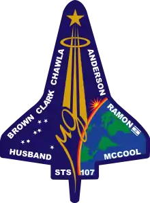 STS-107 mission patch