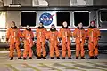 The crew who delivered Stephen Colbert's honorary space treadmill