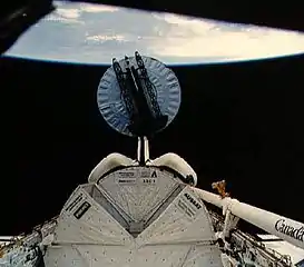 Deployment of Syncom IV-4 (Leasat-4)