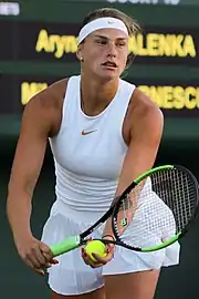 Aryna Sabalenka, 2024 women's singles champion. It was her second major title and her second at the Australian Open.