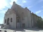 Side view of the C.H. Cook Memorial Church, a historic Sacaton church