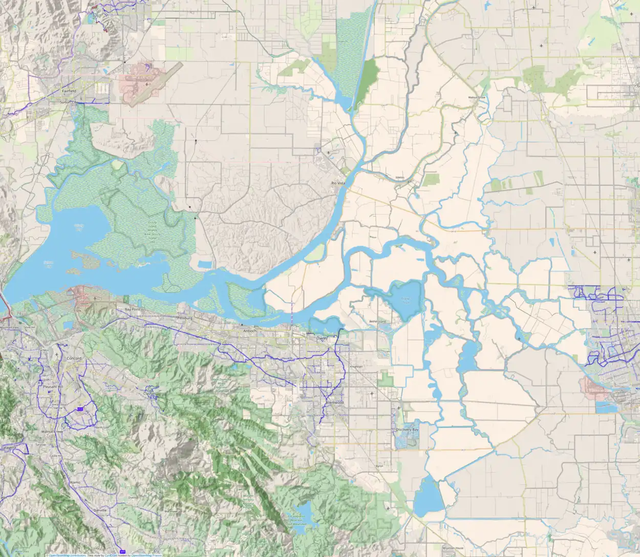 Bethel Island is located in Sacramento-San Joaquin River Delta