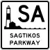 Sagtikos State Parkway marker