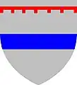 Arms of Saer de Quincy, 1st Earl of Winchester: Argent, a fess azure, a label of seven points gules